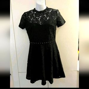 Missguided lace and stud fit and flare